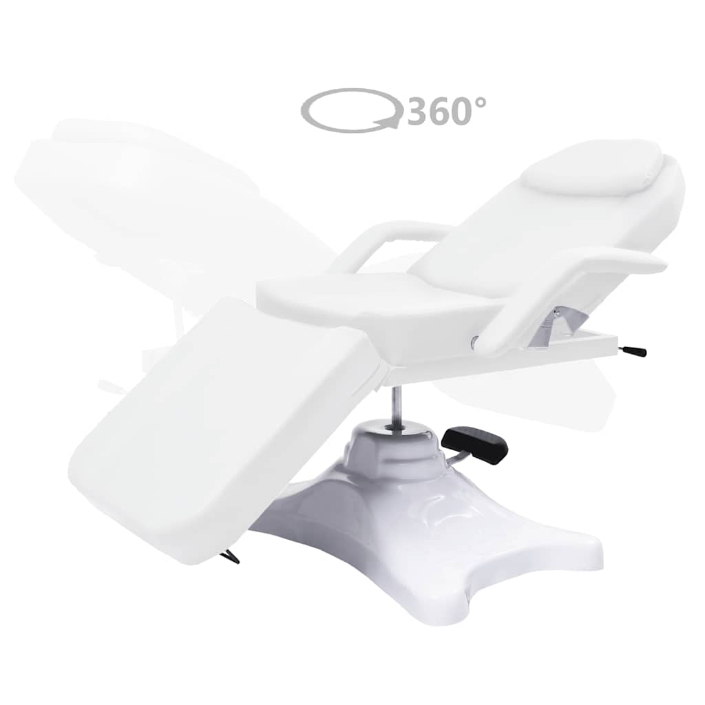 vidaXL Massagetisch Weiß 180x62x(86,5-118) cm