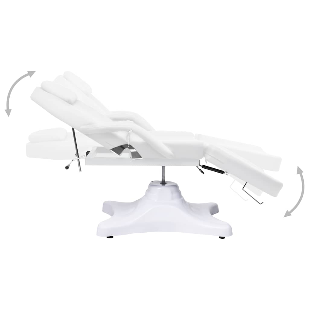 vidaXL Massagetisch Weiß 180x62x(86,5-118) cm