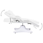 vidaXL Massagetisch Weiß 180x62x(86,5-118) cm