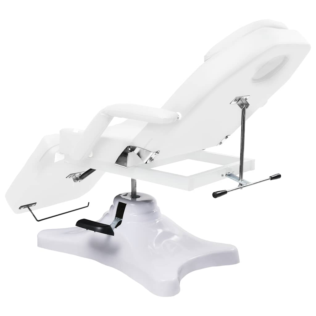 vidaXL Massagetisch Weiß 180x62x(86,5-118) cm