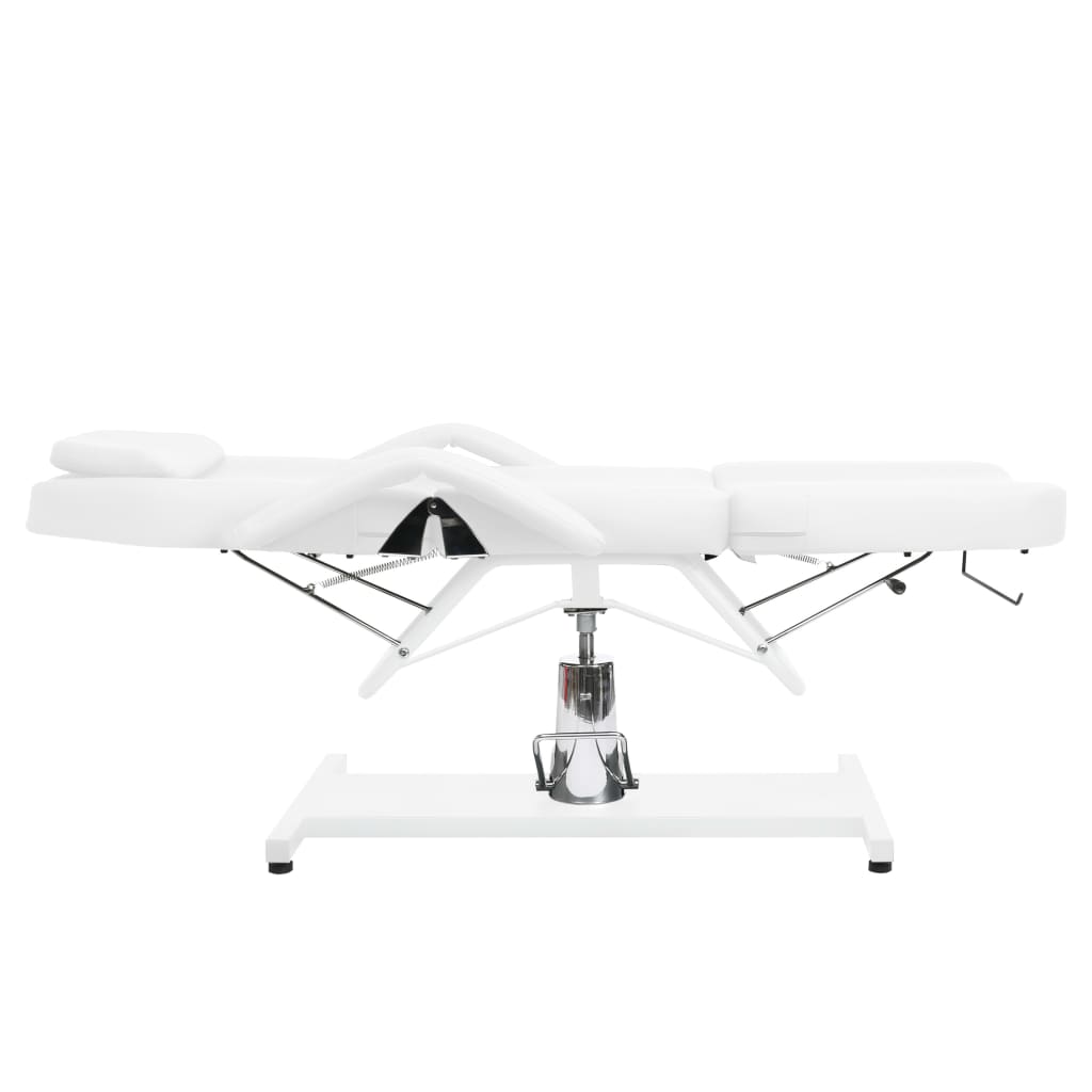 vidaXL Massagetisch Weiß 180x62x(87-112) cm