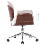vidaXL Drehbare Esszimmerstühle 6 Stk. Kunstleder Braun
