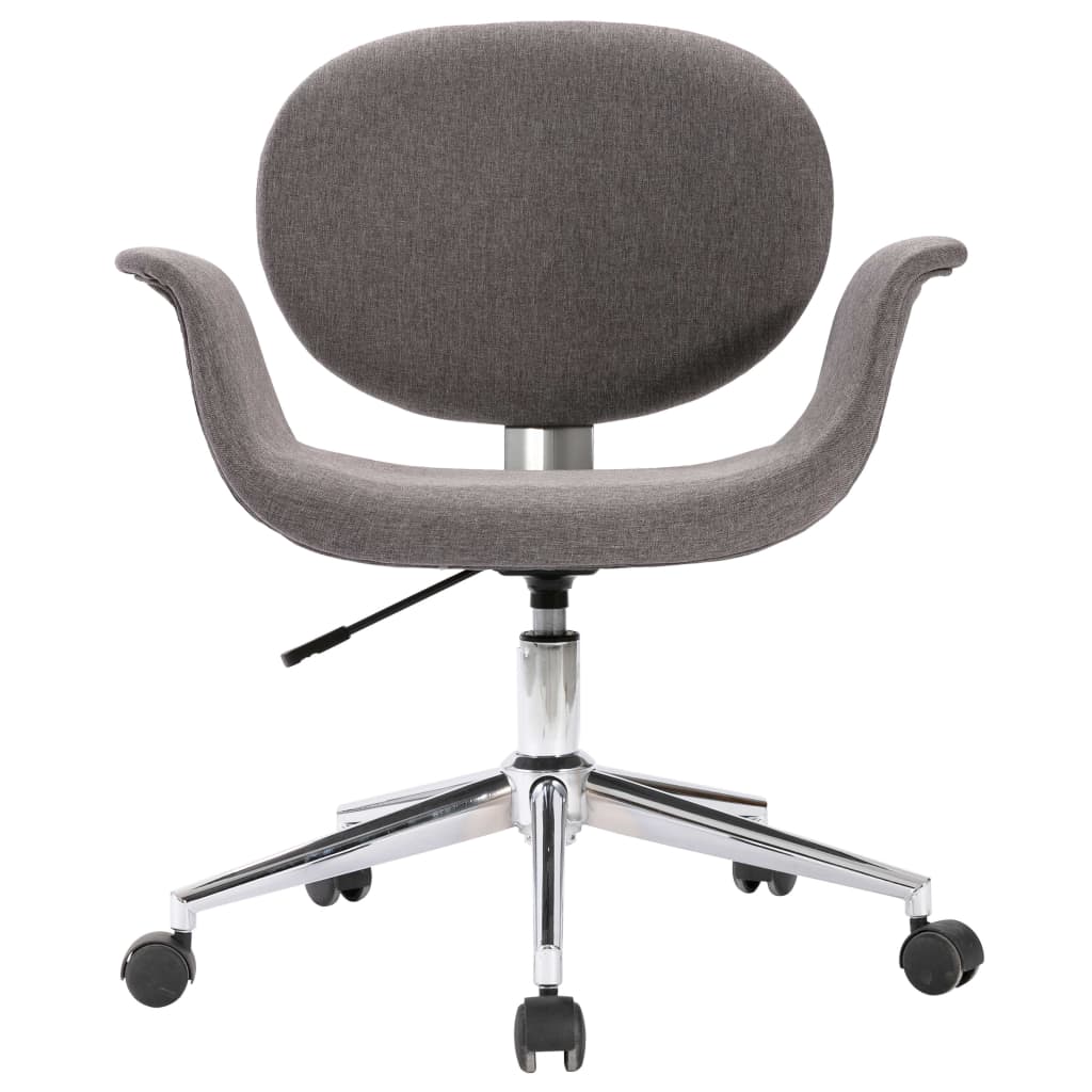 vidaXL Drehbare Esszimmerstühle 2 Stk. Grau Stoff