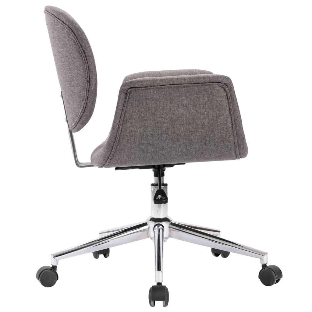 vidaXL Drehbare Esszimmerstühle 2 Stk. Grau Stoff