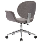 vidaXL Drehbare Esszimmerstühle 2 Stk. Grau Stoff
