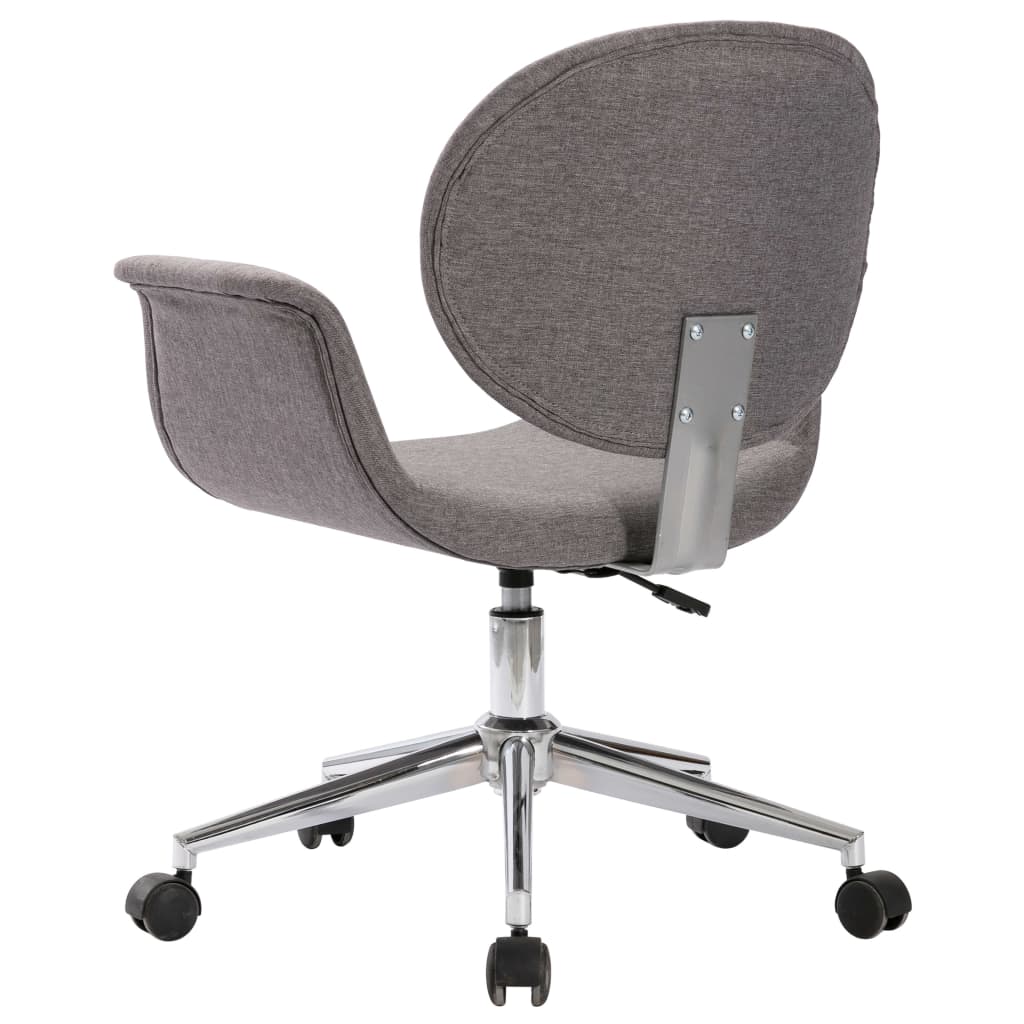 vidaXL Drehbare Esszimmerstühle 2 Stk. Grau Stoff