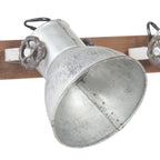 vidaXL Wandlampe Industriestil Silbern 65x25 cm E27
