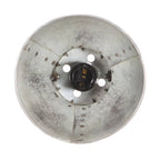 vidaXL Wandlampe Industriestil Silbern 65x25 cm E27