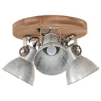 vidaXL Deckenlampe Industriestil 25 W Silbern 42x27 cm E27