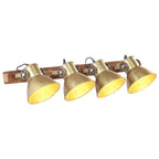 vidaXL Wandlampe Industriestil Messing 90x25 cm E27