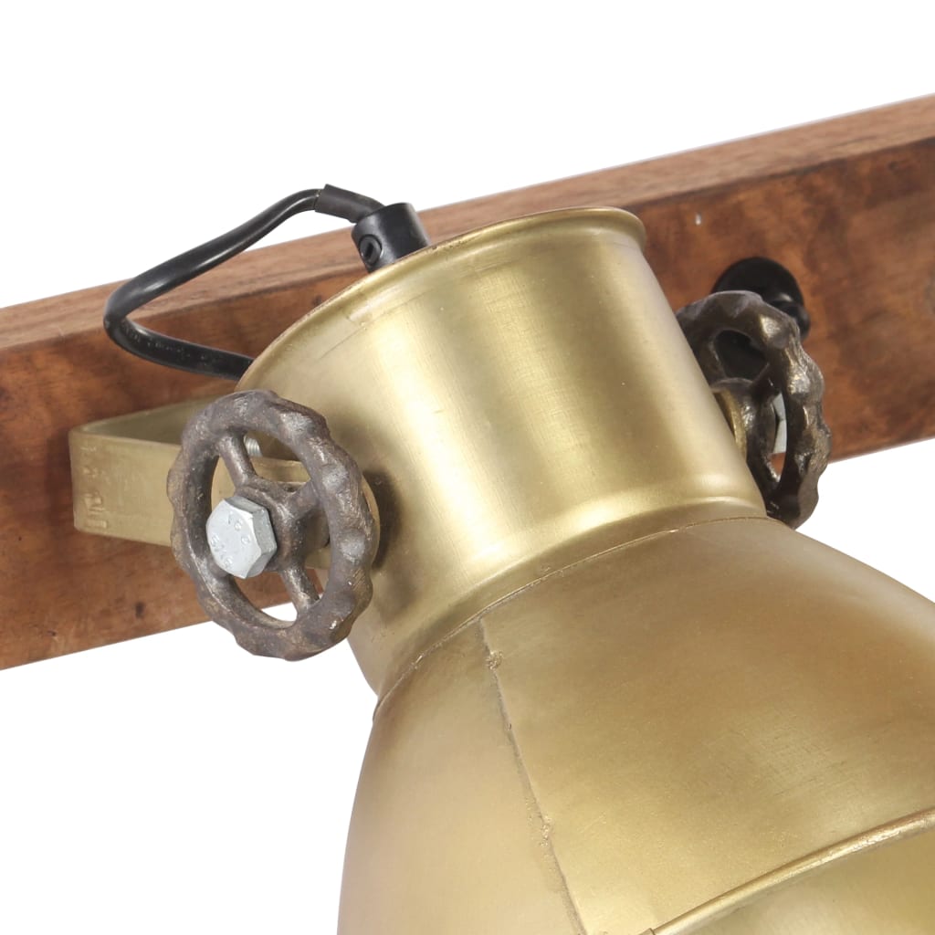 vidaXL Wandlampe Industriestil Messing 90x25 cm E27