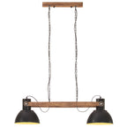 vidaXL Hängelampe Industriestil 25 W Schwarz 109 cm E27