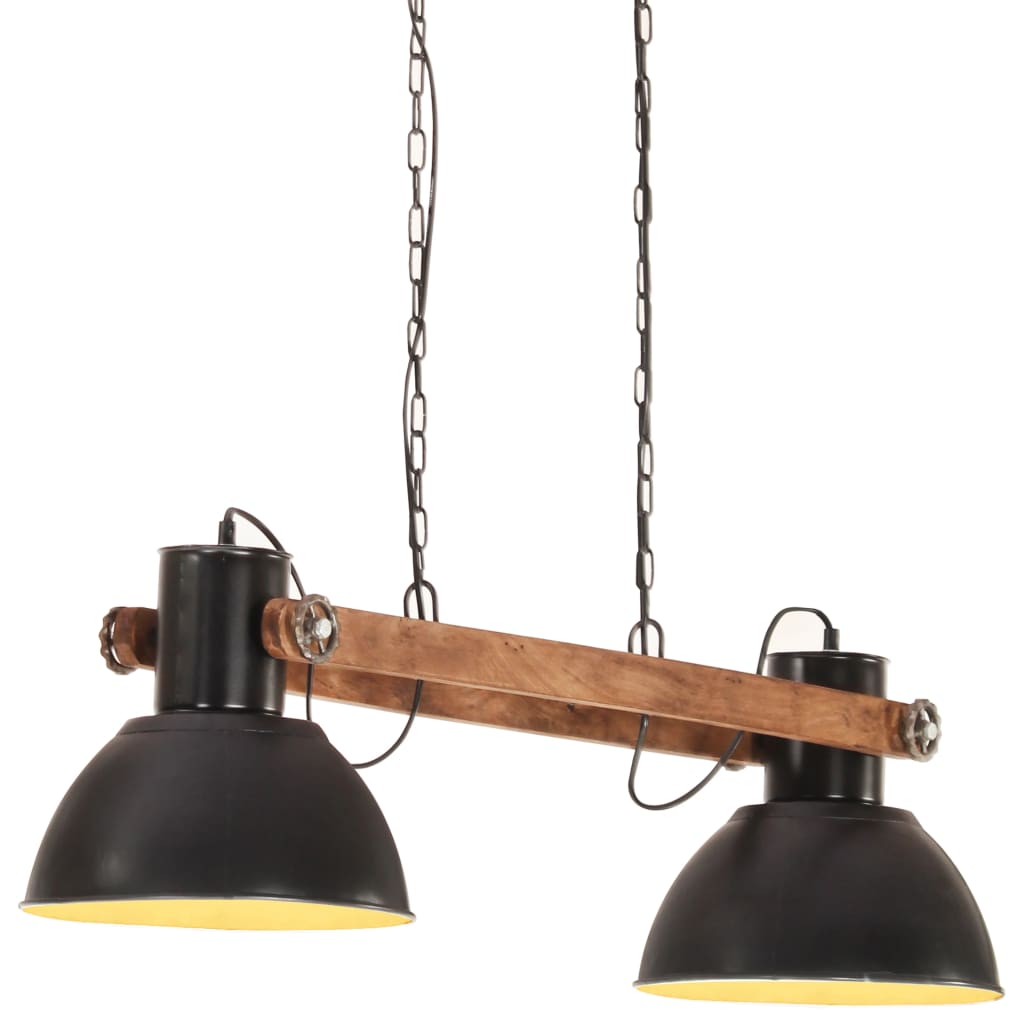 vidaXL Hängelampe Industriestil 25 W Schwarz 109 cm E27