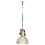 vidaXL Hängelampe Industriestil 25 W Silbern Rund 30 cm E27
