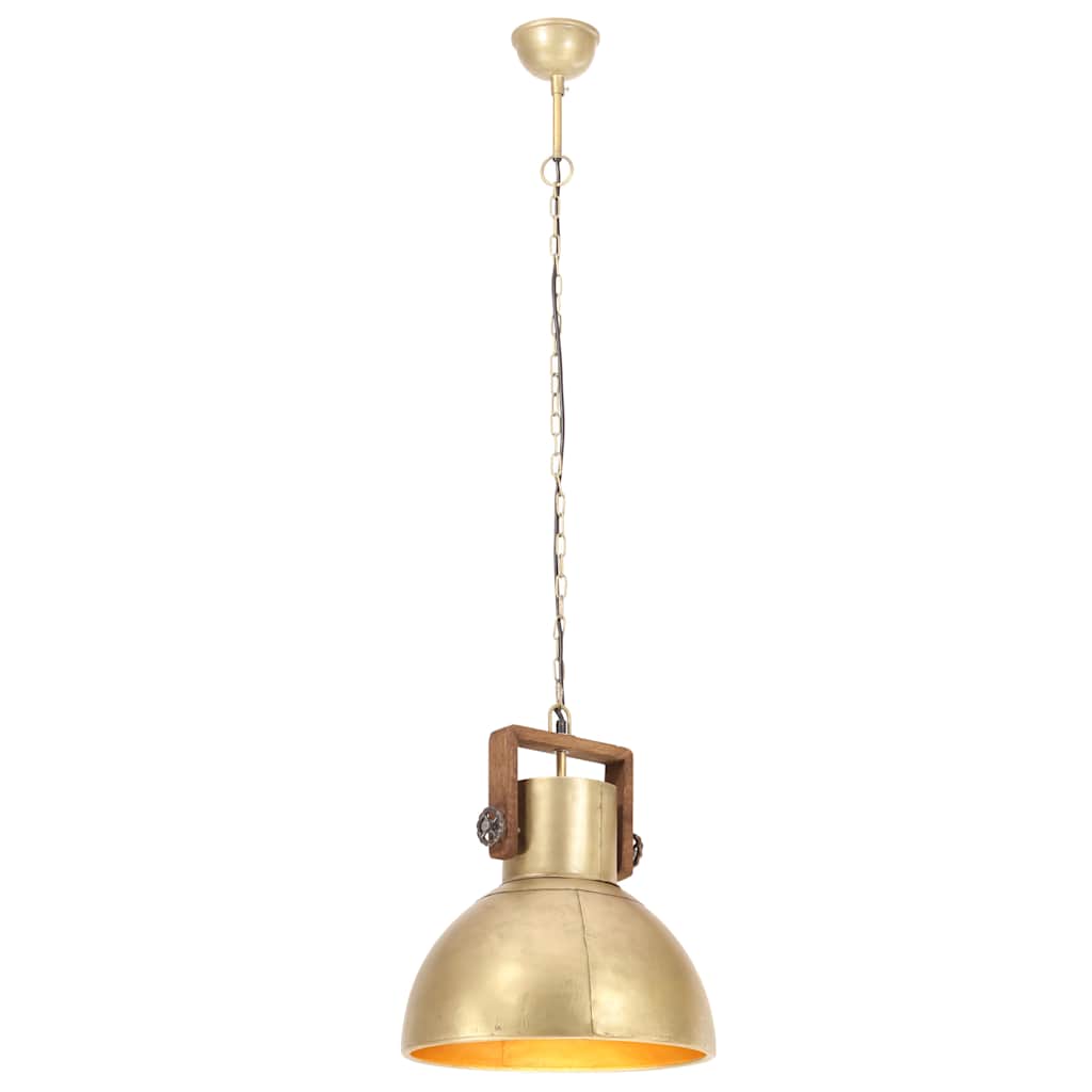 vidaXL Hängelampe Industriestil 25 W Messing Rund 40 cm E27