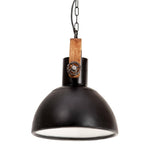 vidaXL Hängelampe Industriestil 25 W Schwarz Rund 30 cm E27