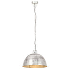 vidaXL Hängelampe Vintage Industriestil 25 W Silbern Rund 41 cm E27