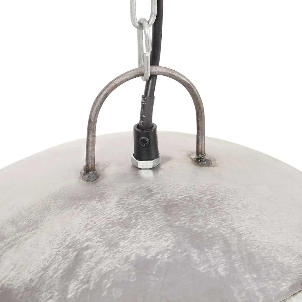 vidaXL Hängelampe Vintage Industriestil 25 W Silbern Rund 41 cm E27