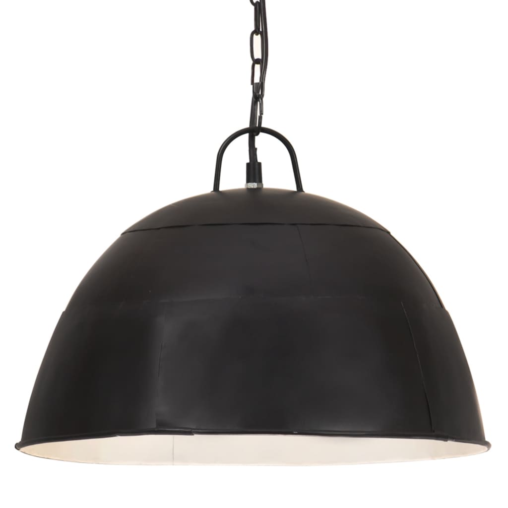 vidaXL Hängelampe Vintage Industriestil 25 W Schwarz Rund 41 cm E27