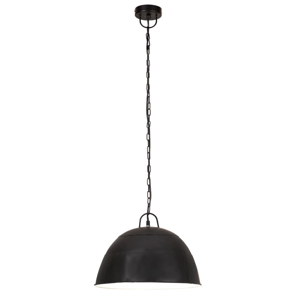 vidaXL Hängelampe Vintage Industriestil 25 W Schwarz Rund 41 cm E27