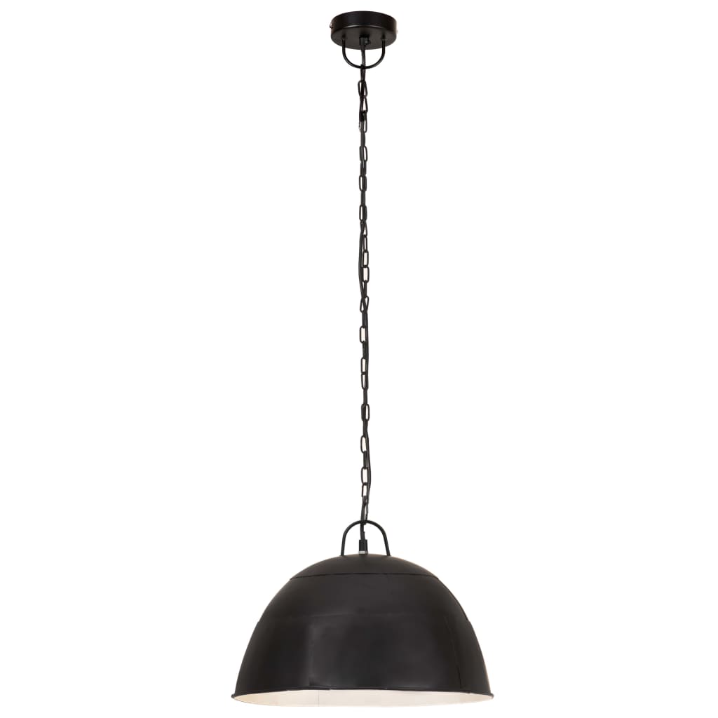 vidaXL Hängelampe Vintage Industriestil 25 W Schwarz Rund 41 cm E27
