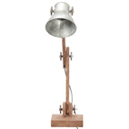 vidaXL Schreibtischlampe Industriestil Silbern Rund 58x18x90 cm E27
