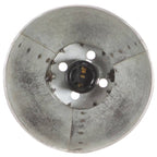 vidaXL Schreibtischlampe Industriestil Silbern Rund 58x18x90 cm E27