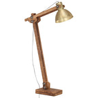 vidaXL Stehlampe Messing Mango Massivholz E27