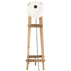 vidaXL Stehlampen 3 Stk. Weiß E27 Mango Massivholz
