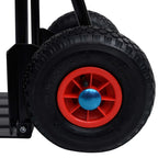 vidaXL Teleskop-Sackkarre 200 kg Schwarz und Rot