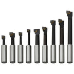 vidaXL Bohrstangen 9 Stk. 12 mm im Holzsockel