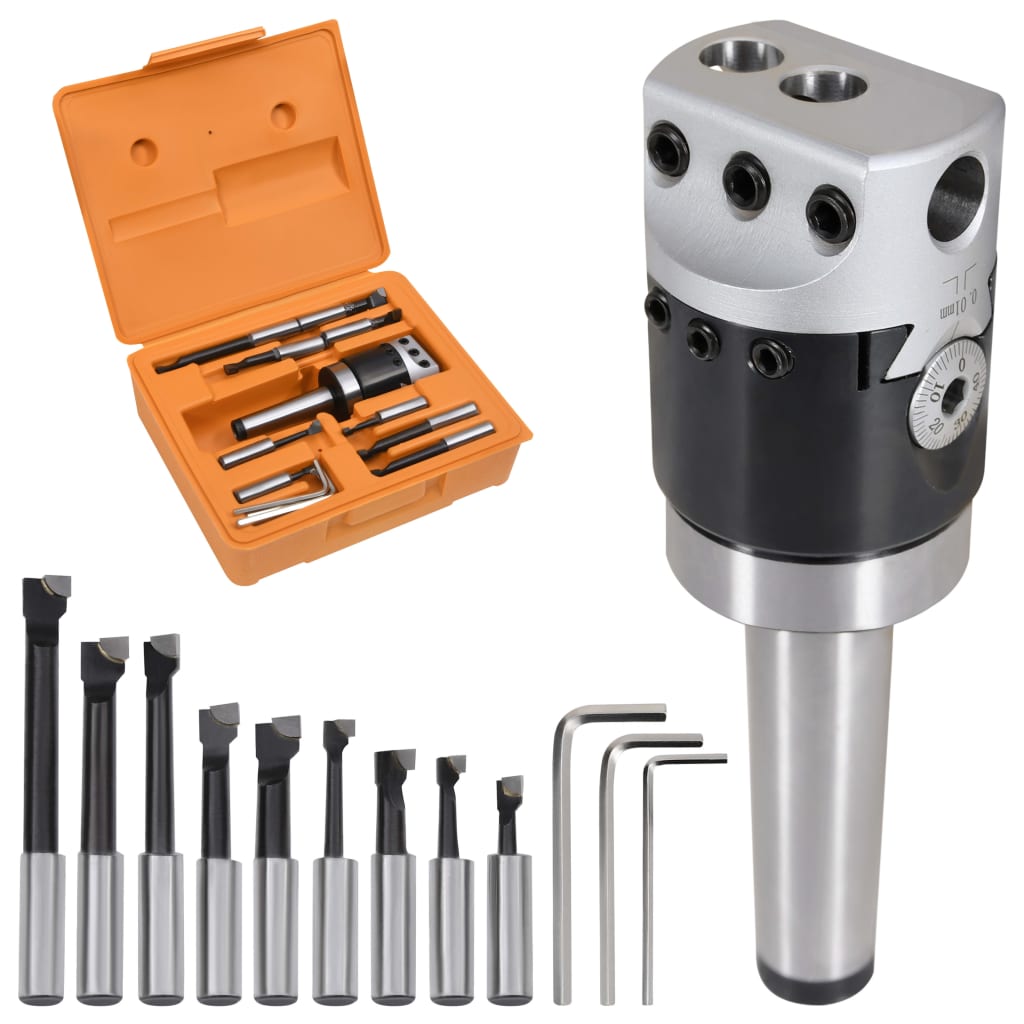 vidaXL 15-tlg. Bohrwerkzeug-Set 50 mm Bohrkopf MT3-F1-12