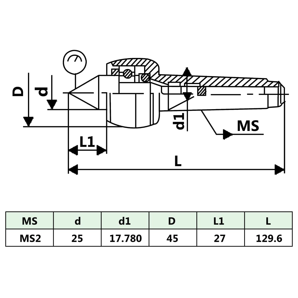 vidaXL Zentrierspitze MT2