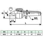 vidaXL Zentrierspitze MT2