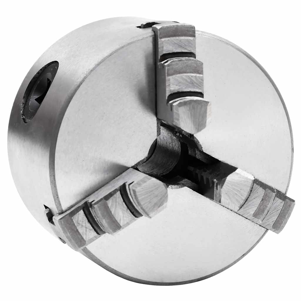 vidaXL 3-Backen-Drehfutter Selbstzentrierend 80 mm Stahl