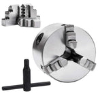 vidaXL 3-Backen-Drehfutter Selbstzentrierend 80 mm Stahl