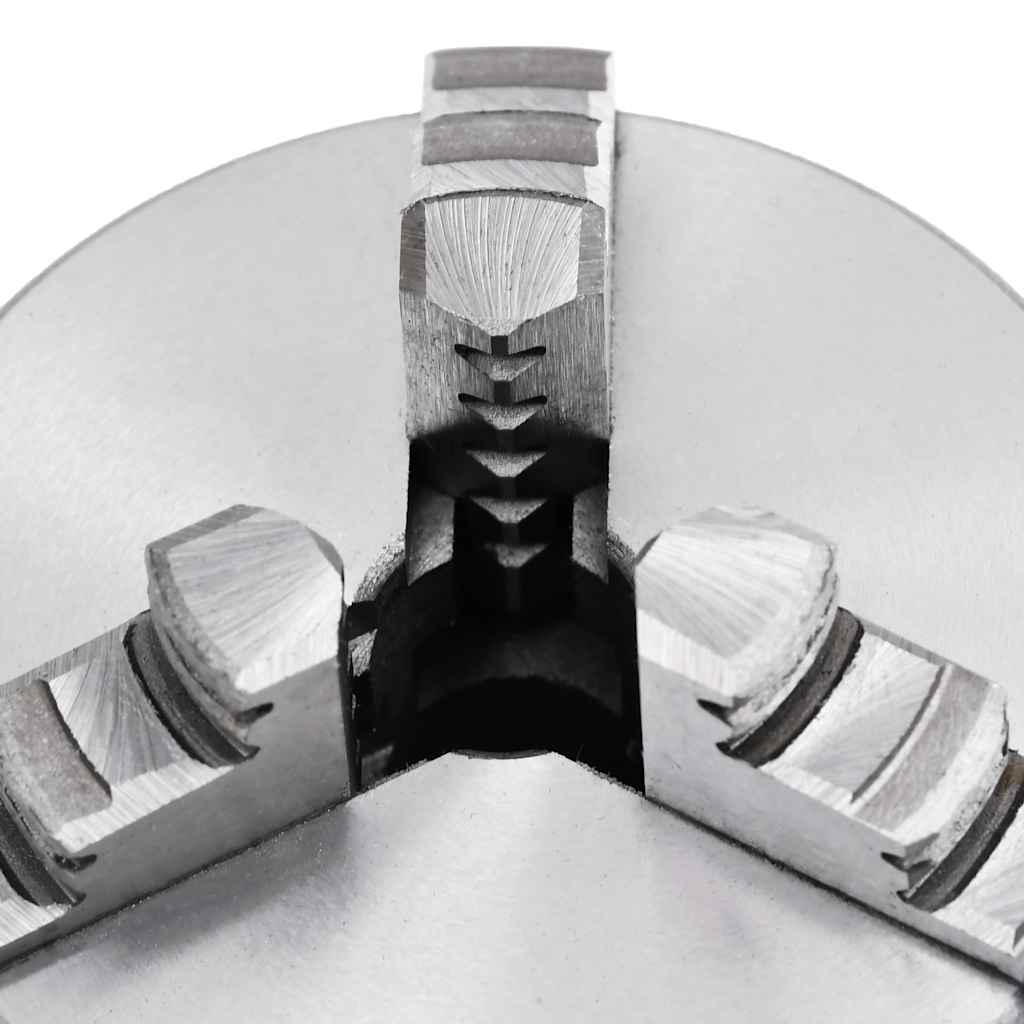 vidaXL 3-Backen-Drehfutter Selbstzentrierend 80 mm Stahl