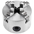 vidaXL 4-Backen-Drehfutter Selbstzentrierend 80 mm Stahl