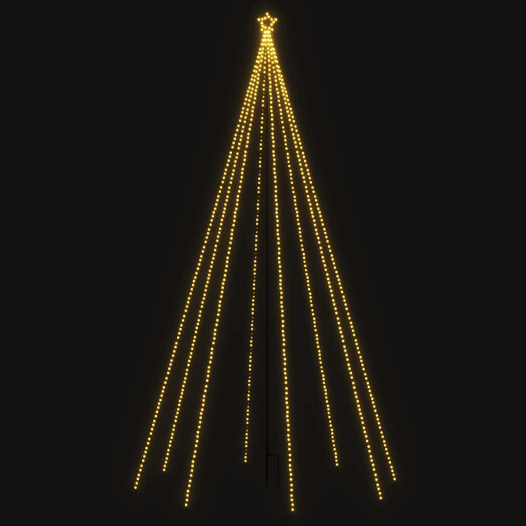 vidaXL LED-Lichterkette Weihnachtsbaum Indoor Outdoor 400 LEDs 2,5 m