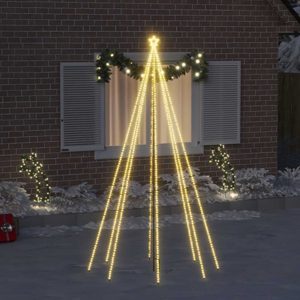 vidaXL LED-Lichterkette Weihnachtsbaum Indoor Outdoor 400 LEDs 2,5 m