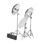 vidaXL Fotostudio-Set mit Lampen und Hintergrundsystem