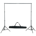 vidaXL Fotostudio-Set mit Lampen und Hintergrundsystem