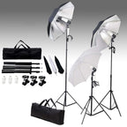 vidaXL Fotostudio-Set mit Lampen-Set und Hintergrund