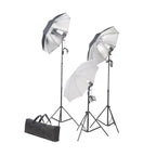vidaXL Fotostudio-Set mit Lampen-Set und Hintergrund