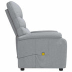 vidaXL Massagesessel Hellgrau Stoff