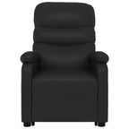 vidaXL Massagesessel mit Aufstehhilfe Schwarz Kunstleder