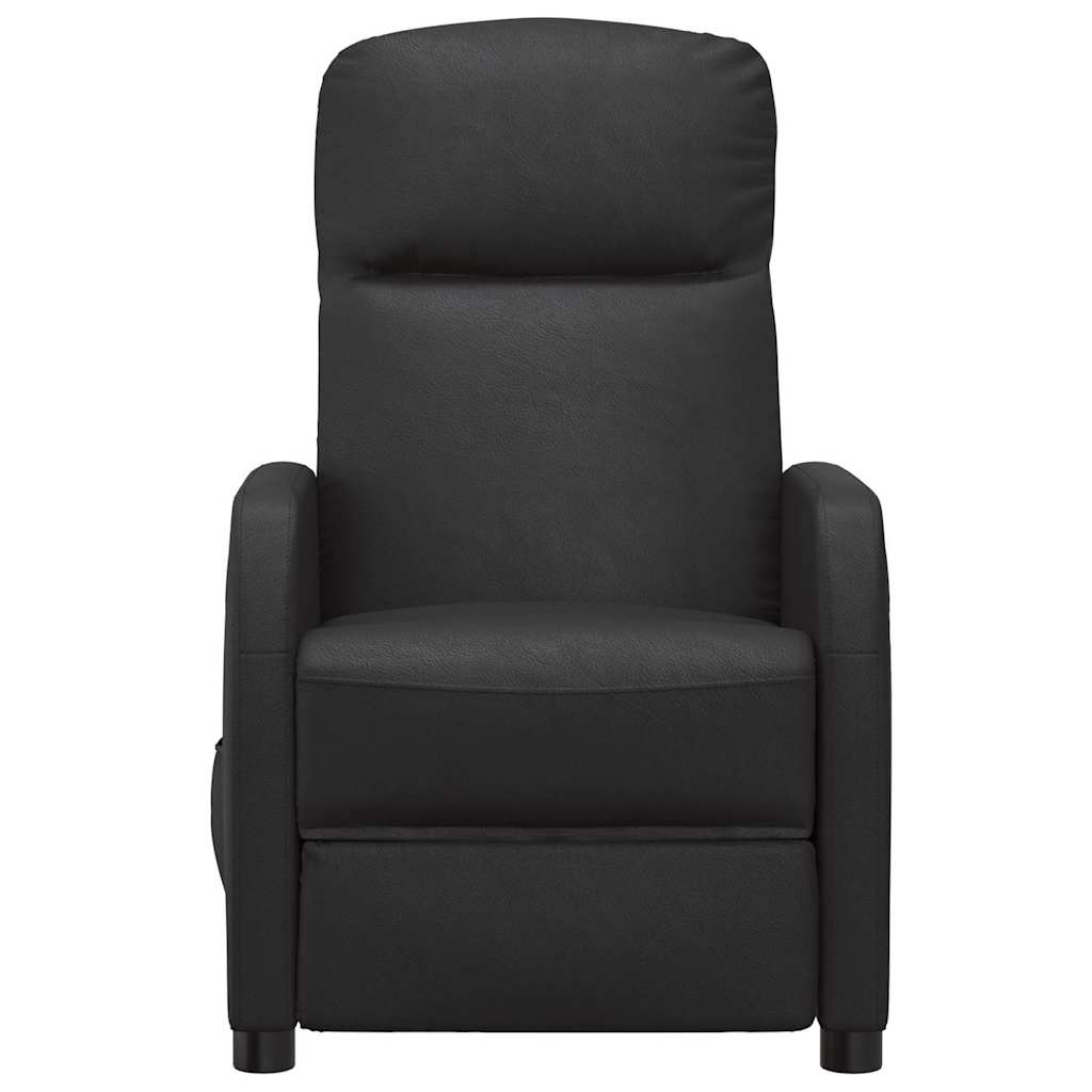 vidaXL Relaxsessel Schwarz Kunstleder