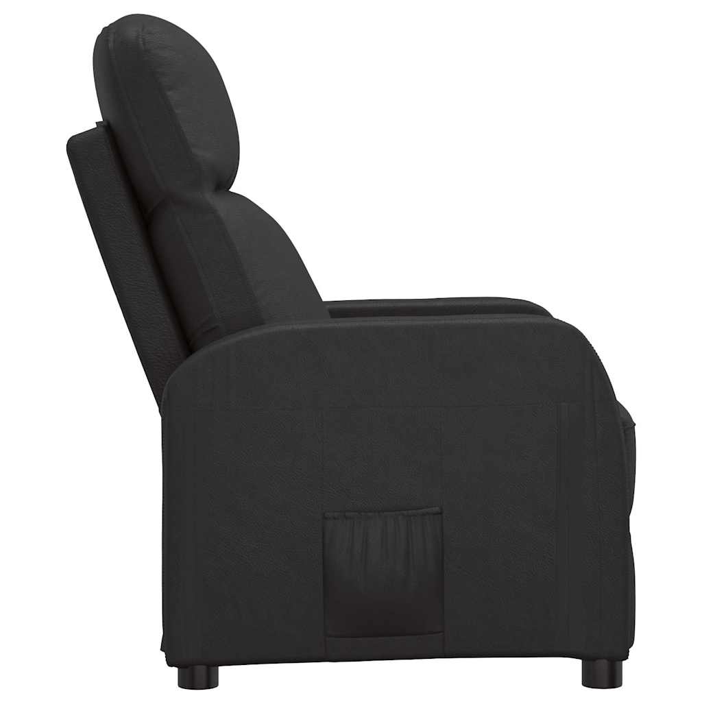 vidaXL Relaxsessel Schwarz Kunstleder