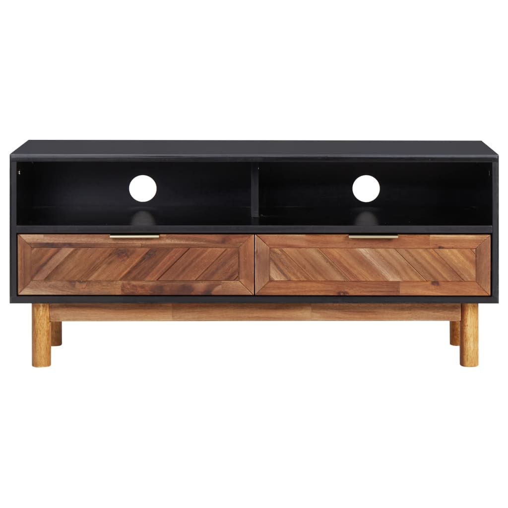 vidaXL TV-Schrank Akazie Massivholz und MDF