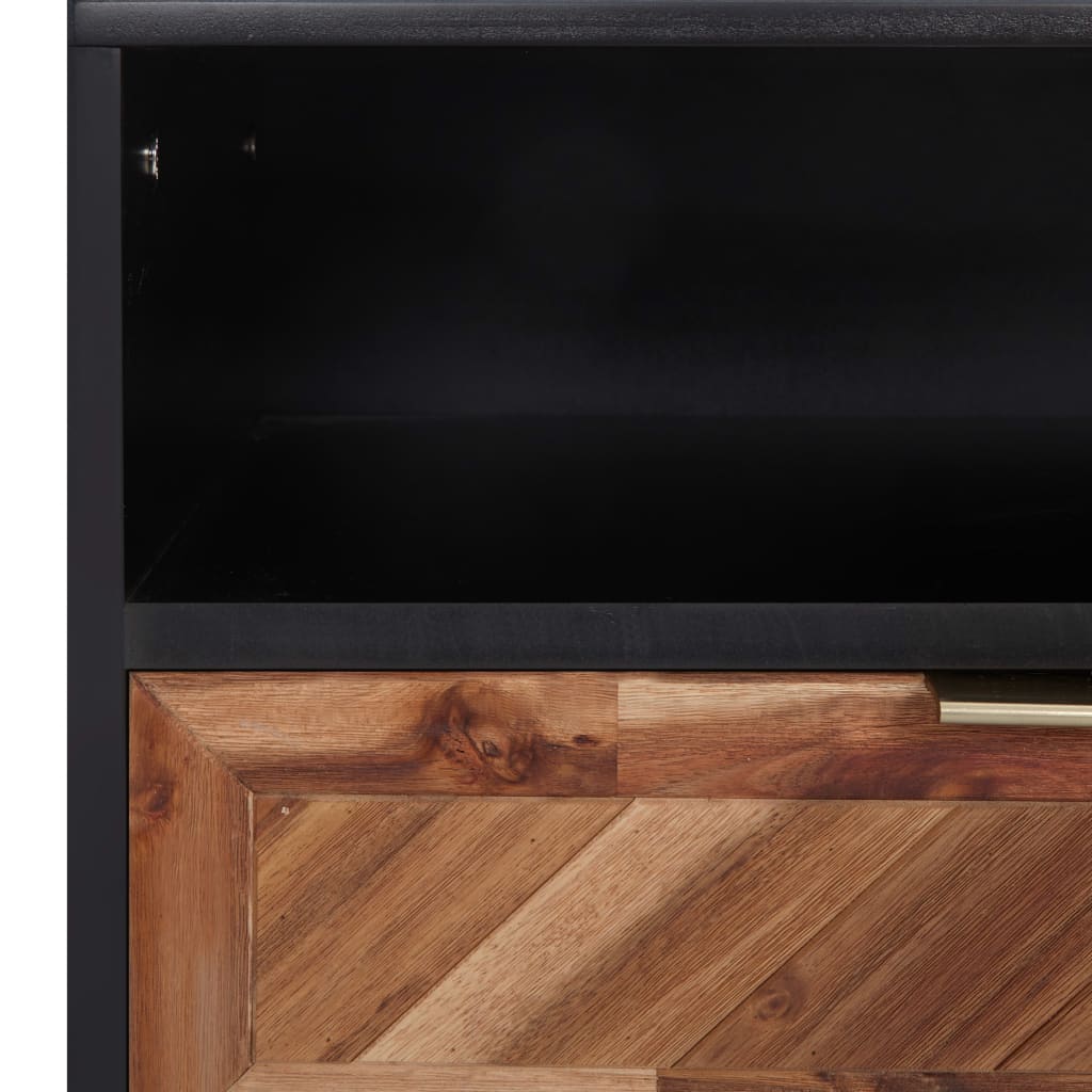vidaXL TV-Schrank Akazie Massivholz und MDF